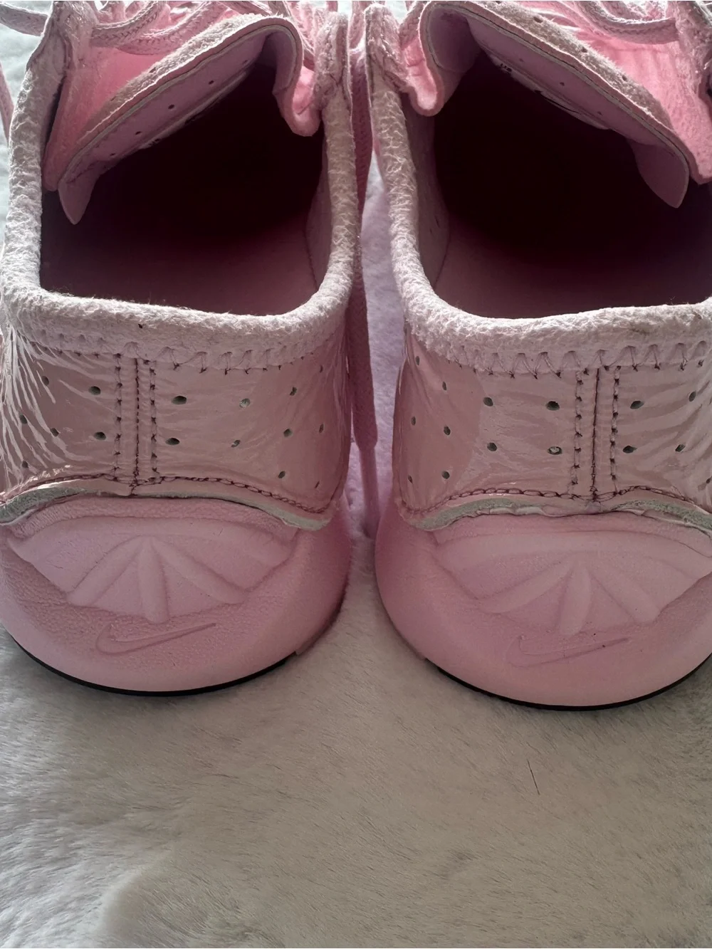 Nike Women's Light Pink Suede Lace-Up Sneakers never worn